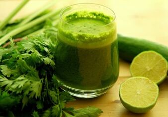 smoothie vert pour boire un régime