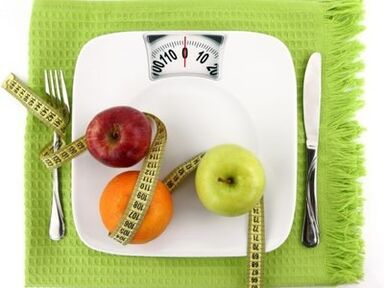 Fruits sur la balance
